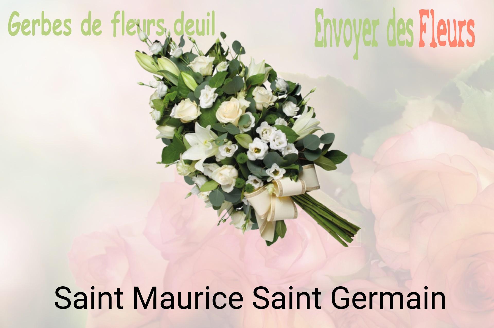 Gerbe de fleurs de deuil livrée à Saint-Maurice-Saint-Germain